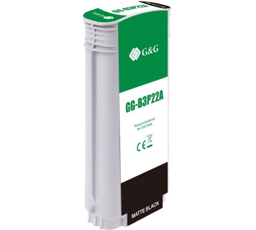 Картридж струйный G&G №727 GG-B3P22A черный матовый (130мл) для HP DJ T920/T1500/T2530