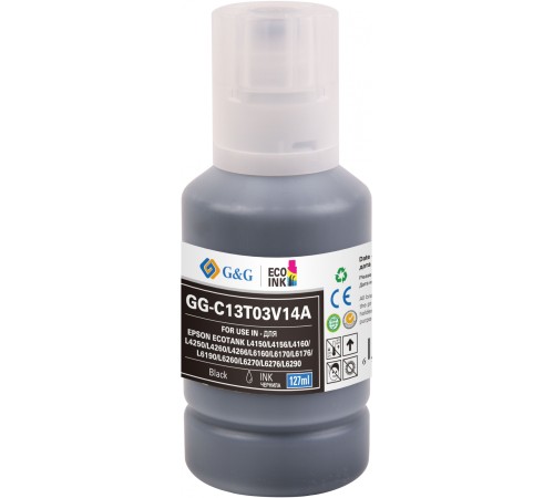 Чернила G&G GG-C13T03V14A 101BK черный127мл для Epson L4150/L4160/L6160/L6170