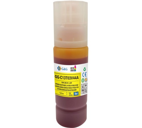 Чернила Cactus GG-C13T03V44A 101Y желтый70мл для Epson L4150/L4160/L6160/L6170