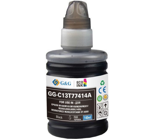 Картридж струйный G&G GG-C13T77414A черный (140мл) для Epson M100/105/200/205
