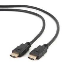 Кабель HDMI Gembird/Cablexpert CC-HDMI4-1M, 1м, v1.4, 19M/19M, черный, позол.разъемы, экран, пакет (CC-HDMI4-1M)