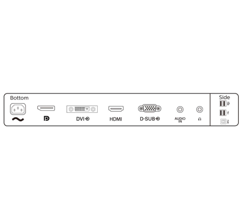 Монитор 23,8" Philips 241B8QJEB 1920x1080 IPS LED 16:9 5ms VGA DVI HDMI DP 2*USB3.0 2*USB2.0 50M:1 178/178 250cd HAS Pivot Tilt Swivel Speakers Black (241B8QJEB/01) (241B8QJEB/00)