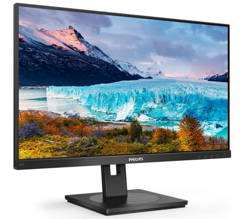 Монитор 23,8" Philips 242S1AE 1920x1080 75Гц IPS LED 16:9 4ms D-Sub DVI HDMI DP 50M:1 1000:1 178/178 250cd HAS Pivot Tilt Swivel Speakers Black (242S1AE/00)