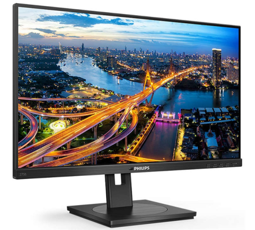 Монитор 27" Philips 275B1 2560x1440 75Гц  IPS W-LED 16:9 4ms DVI HDMI DP 1xUSB-B/3xUSB 3.2 50M:1 1000:1 178/178 300cd HAS Pivot Tilt Swivel Speakers PowerSensor Black (A) (275B1/00)