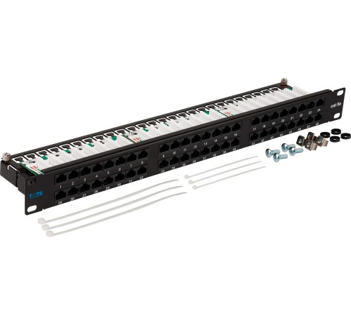 Патч-панель Lanmaster TWT-PP48/1U-U5E 19" 1U 48xRJ45 кат.5e UTP Патч-панель Lanmaster TWT-PP48/1U-U5E 19" 1U 48xRJ45 кат.5e UTP