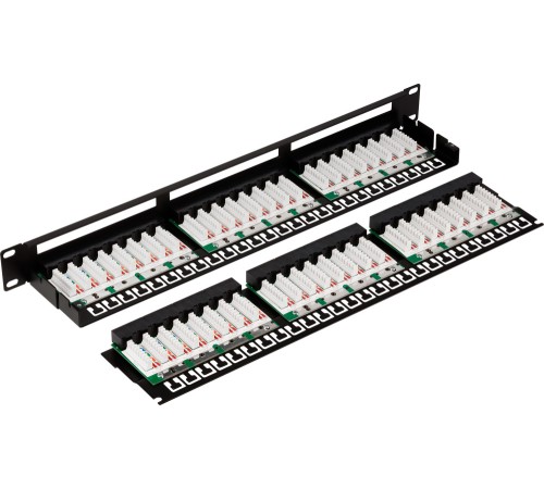 Патч-панель Lanmaster TWT-PP48/1U-U6 19" 1U 48xRJ45 кат.6 UTP Патч-панель Lanmaster TWT-PP48/1U-U6 19" 1U 48xRJ45 кат.6 UTP