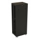 Шкаф серверный Hyperline (TTB-4266-DD-RAL9004) напольный 42U 600x600мм пер.дв.перфор.2ств. задн.дв.перфор.2-хст. 2 бок.пан. 800кг черный 510мм IP20 сталь