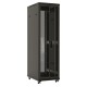 Шкаф серверный Hyperline (TTB-4266-DD-RAL9004) напольный 42U 600x600мм пер.дв.перфор.2ств. задн.дв.перфор.2-хст. 2 бок.пан. 800кг черный 510мм IP20 сталь
