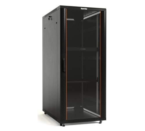 Шкаф серверный Hyperline (TTB-4268-AS-RAL9004) напольный 42U 600x800мм пер.дв.стекл задн.дв.спл.стал.лист 2 бок.пан. 800кг черный 710мм IP20 сталь Шкаф серверный Hyperline (TTB-4268-AS-RAL9004) напольный 42U 600x800мм пер.дв.стекл задн.дв.спл.стал.лист 2 бок.пан. 800кг черный 710мм IP20 сталь