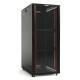 Шкаф серверный Hyperline (TTB-4268-AS-RAL9004) напольный 42U 600x800мм пер.дв.стекл задн.дв.спл.стал.лист 2 бок.пан. 800кг черный 710мм IP20 сталь