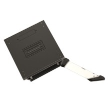 Шкаф серверный Hyperline (TWB-2266-GP-RAL9004) настенный 22U 600x600мм пер.дв.стекл 2 бок.пан. 60кг черный IP20 сталь