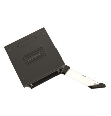 Шкаф серверный Hyperline (TWB-2266-GP-RAL9004) настенный 22U 600x600мм пер.дв.стекл 2 бок.пан. 60кг черный IP20 сталь
