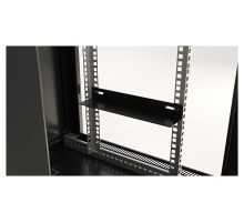 Шкаф коммутационный Hyperline (TWB-0645-SR-RAL9004) настенный 6U 600x450мм пер.дв.стал.лист 60кг черный