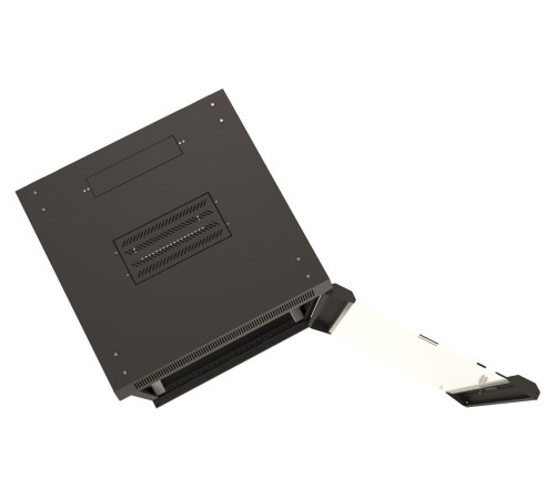 Шкаф серверный Hyperline (TWB-FC-1566-GP-RAL9004) настенный 15U 600x600мм пер.дв.стекл 60кг черный IP20 сталь Шкаф серверный Hyperline (TWB-FC-1566-GP-RAL9004) настенный 15U 600x600мм пер.дв.стекл 60кг черный IP20 сталь