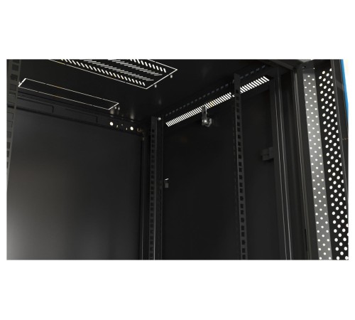 Шкаф серверный Hyperline (TWB-0966-SR-RAL9004) настенный 9U 600x600мм пер.дв.металл 2 бок.пан. 60кг черный IP20 сталь Шкаф серверный Hyperline (TWB-0966-SR-RAL9004) настенный 9U 600x600мм пер.дв.металл 2 бок.пан. 60кг черный IP20 сталь