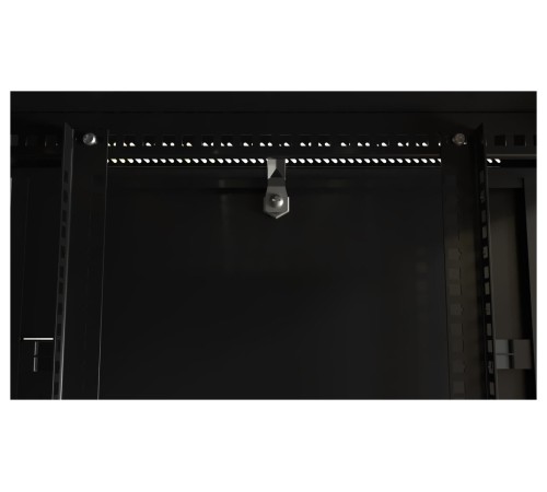 Шкаф серверный Hyperline (TWB-0966-SR-RAL9004) настенный 9U 600x600мм пер.дв.металл 2 бок.пан. 60кг черный IP20 сталь Шкаф серверный Hyperline (TWB-0966-SR-RAL9004) настенный 9U 600x600мм пер.дв.металл 2 бок.пан. 60кг черный IP20 сталь