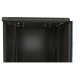 Шкаф серверный Hyperline (TWB-0966-SR-RAL9004) настенный 9U 600x600мм пер.дв.металл 2 бок.пан. 60кг черный IP20 сталь