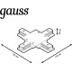 Коннектор для встраиваемых трековых шинопроводов (+) белый однофазный Gauss Gauss TR138