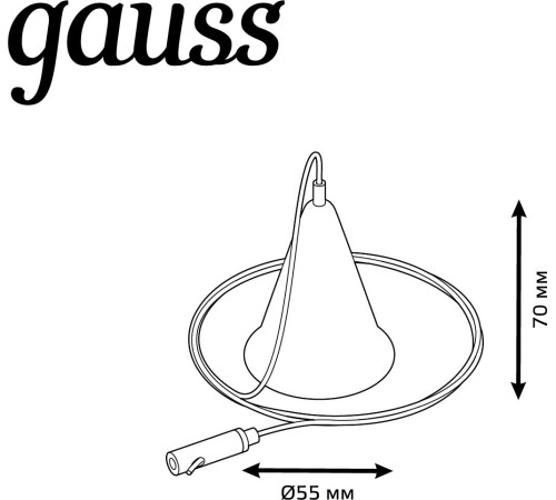 Комплект подвесов для трековых шинопроводов 1шт цвет белый однофазный Gauss Gauss TR120 Комплект подвесов для трековых шинопроводов 1шт цвет белый однофазный Gauss Gauss TR120
