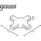 Коннектор для трековых шинопроводов (+) черный однофазный Gauss Gauss TR111
