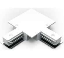 Коннектор для встраиваемых трековых шинопроводов угловой (L) белый однофазный Gauss Gauss TR134