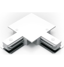 Коннектор для встраиваемых трековых шинопроводов угловой (L) белый однофазный Gauss Gauss TR134