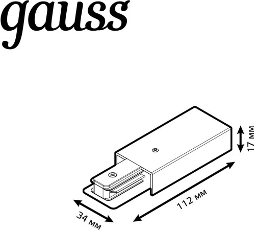 Адаптер питания Gauss TR113 черный Адаптер питания Gauss TR113 черный