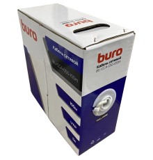 Кабель сетевой Buro BU-CCA-050-100m UTP 4 пары cat5E solid CCA 100м серый