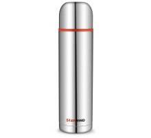 Термос Starwind 20-1200 1.2л. серебристый/красный картонная коробка