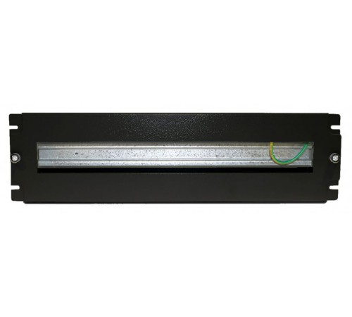 Рейка-DIN Hyperline BPB19-PS-3U-RAL9005 1U черный (упак.:1шт)