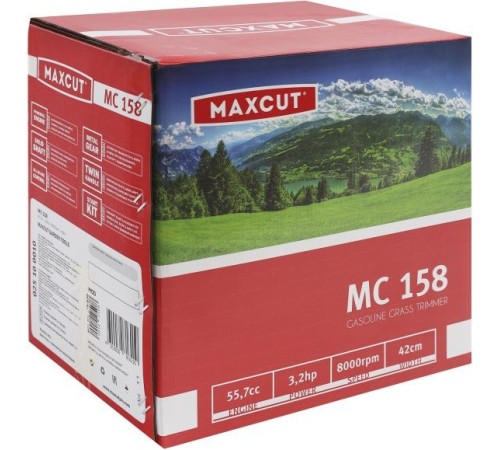 Триммер бензиновый Maxcut MC 158 (1+1) 2353Вт 3.2л.с. неразбор.штан. реж.эл.:леска/нож упак.:20шт.