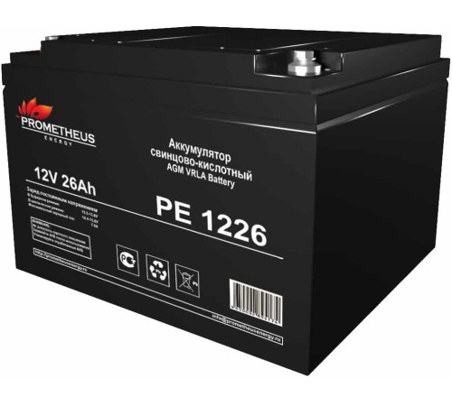 Батарея для ИБП Prometheus Energy РЕ1226 12В 26Ач Батарея для ИБП Prometheus Energy РЕ1226 12В 26Ач