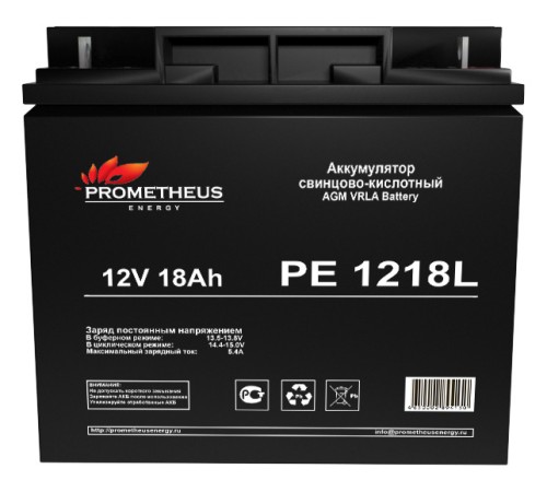 Батарея для ИБП Prometheus Energy PE 1218L 12В 18Ач Батарея для ИБП Prometheus Energy PE 1218L 12В 18Ач