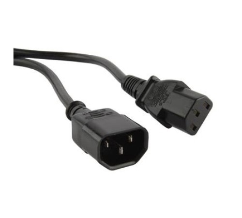 Шнур питания Hyperline PWC-IEC13-IEC14-5.0-BK C13-С14 проводник.:3x1.0мм2 5м 250В 10А (упак.:1шт) черный