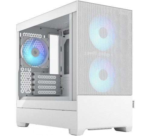 Корпус Fractal Design PoP Mini Air RGB White TG белый без БП ATX 3x120mm 2xUSB3.0 audio bott PSU