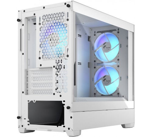 Корпус Fractal Design PoP Mini Air RGB White TG белый без БП ATX 3x120mm 2xUSB3.0 audio bott PSU