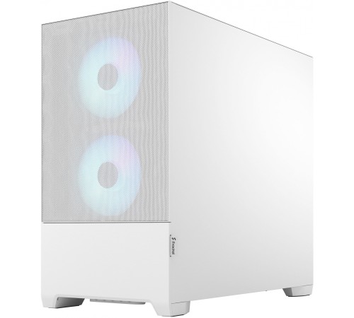 Корпус Fractal Design PoP Mini Air RGB White TG белый без БП ATX 3x120mm 2xUSB3.0 audio bott PSU