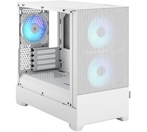 Корпус Fractal Design PoP Mini Air RGB White TG белый без БП ATX 3x120mm 2xUSB3.0 audio bott PSU