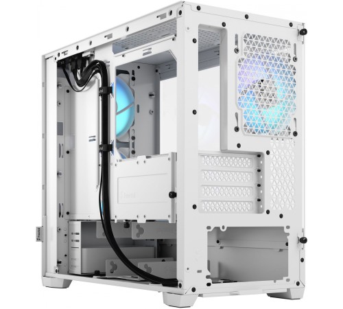 Корпус Fractal Design PoP Mini Air RGB White TG белый без БП ATX 3x120mm 2xUSB3.0 audio bott PSU