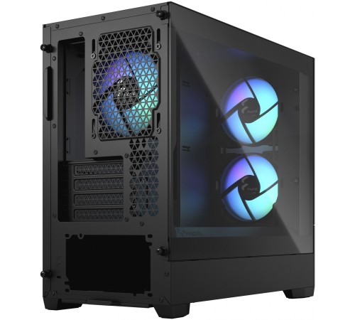 Корпус Fractal Design PoP Mini Air RGB Black TG черный без БП ATX 3x120mm 2xUSB3.0 audio bott PSU