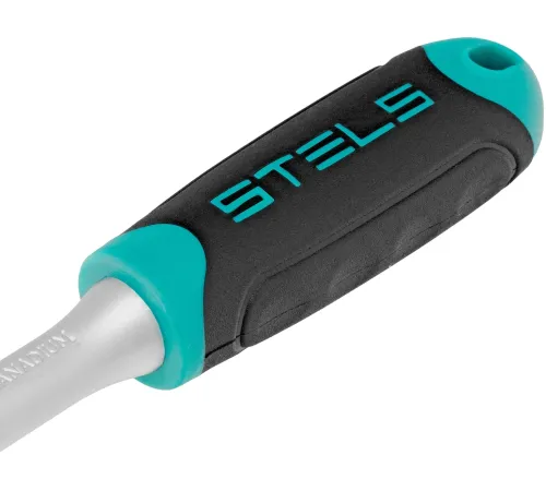 Набор головок STELS 14125  набор торцевых головок 1/4''головки 4 - 13мм с трещот. ключом crv 11пр.