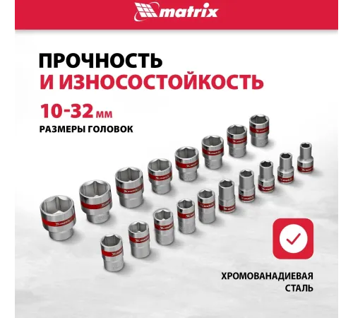Набор инструментов Matrix 13582 24 предмета (жесткий кейс)