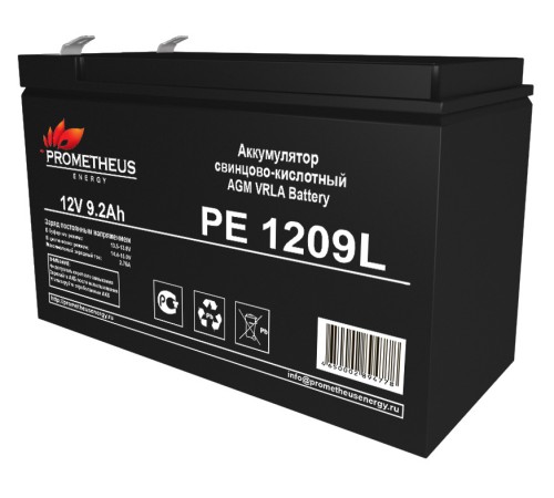 Батарея для ИБП Prometheus Energy PE 1209L 12В 9.2Ач Батарея для ИБП Prometheus Energy PE 1209L 12В 9.2Ач