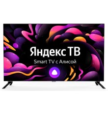 Телевизор LED Hyundai 40" H-LED40BS5003 Яндекс.ТВ Frameless черный FULL HD 60Hz DVB-T DVB-T2 DVB-C DVB-S DVB-S2 USB WiFi Smart TV