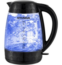 Чайник электрический Hyundai HYK-G4505 2л. 2200Вт черный (корпус: стекло)