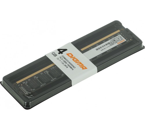Память DDR3 4Gb 1600MHz Digma DGMAD31600004D RTL PC3-12800 CL11 DIMM 240-pin 1.5В dual rank Память DDR3 4Gb 1600MHz Digma DGMAD31600004D RTL PC3-12800 CL11 DIMM 240-pin 1.5В dual rank