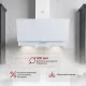 Вытяжка каминная MBS Meryta 160 Glass White белый стекло управление: кнопочное (1 мотор)