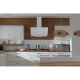 Вытяжка каминная MBS Meryta 160 Glass White белый стекло управление: кнопочное (1 мотор)