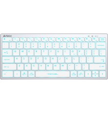 Клавиатура A4Tech Fstyler FX61 белый/синий USB slim Multimedia LED