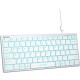 Клавиатура A4Tech Fstyler FX61 белый/синий USB slim Multimedia LED